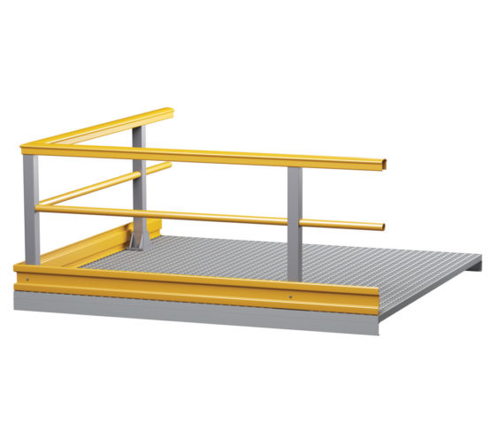 Profiled top square section rail
